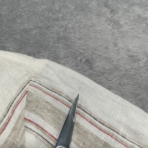 Soft Surroundings Dress Medium Lagenlook Coastal Linen Boho Cottage Striped New - Picture 6 of 10